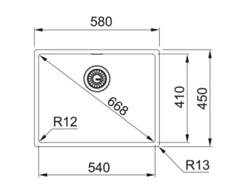 Кухонная мойка Franke Box BXX 210/110-54 полированная сталь 127.0453.660