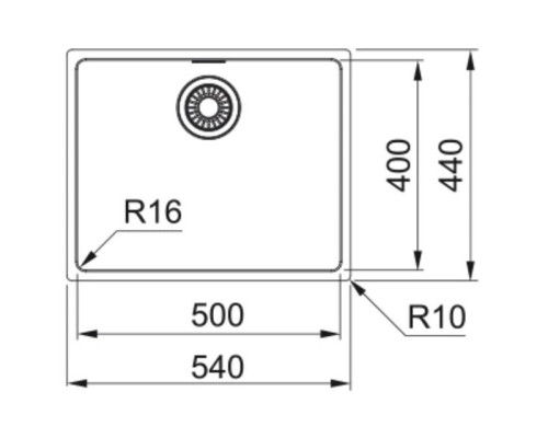 Кухонная мойка Franke Maris MRX 210-50 матовая сталь 127.0543.999