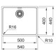 Кухонная мойка Franke Maris MRX 210-50 матовая сталь 127.0543.999