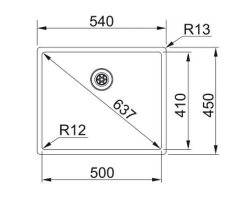 Кухонная мойка Franke Box BXX 210/110-50 полированная сталь 127.0453.656