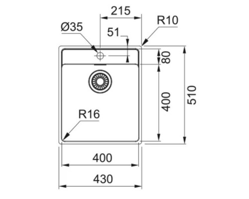 Кухонная мойка Franke Maris MRX 210-40 TL полированная сталь 127.0544.021