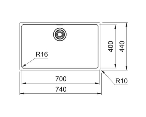 Кухонная мойка Franke Maris MRX 110-70 полированная сталь 122.0525.280