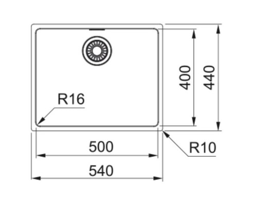 Кухонная мойка Franke Maris MRX 110-50 полированная сталь 122.0543.996