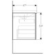 Тумба темно-серый глянец/темно-серый матовый 59,5 см Geberit Acanto 500.609.JK.2