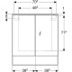 Зеркальный шкаф 74x83 см дуб мистик Geberit Acanto 500.645.00.2