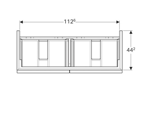 Тумба натуральный дуб 119 см Geberit iCon 841522000