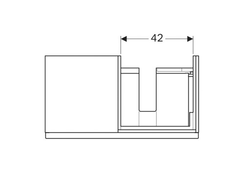 Тумба натуральный дуб 89 см Geberit iCon 841592000