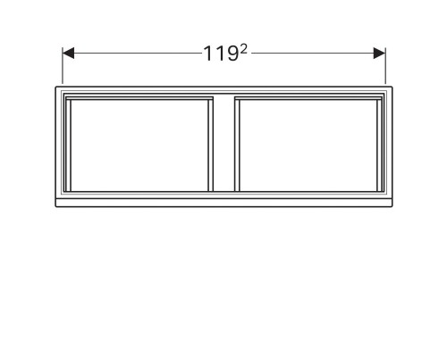 Тумба вяз 122,6 см Geberit Renova Plan 869132000
