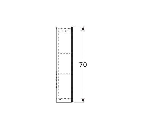 Зеркальный шкаф Geberit Option 75x70 500.205.00.1