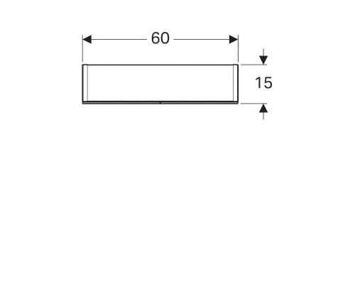 Зеркальный шкаф Geberit Option 60x70 500.582.00.1