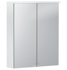 Зеркальный шкаф 56x7,7 см белый матовый Geberit Option Basic 500.258.00.1