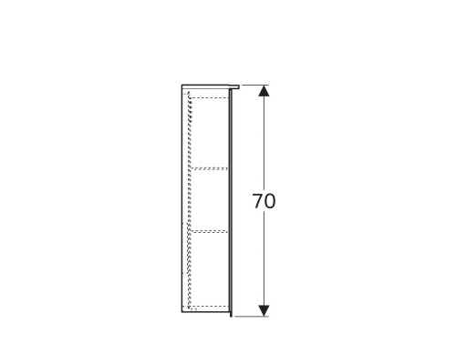 Зеркальный шкаф 60x70 см Geberit Option Plus 500.593.00.1