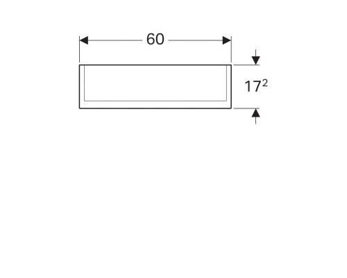 Зеркальный шкаф 60x70 см Geberit Option Plus 500.593.00.1