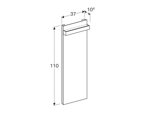 Зеркало 37x110 см Geberit iCon 840537000