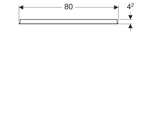 Зеркало Geberit Option 80x65 500.588.00.1 с подсветкой