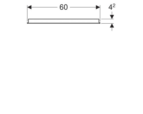 500.586.00.1 Option Зеркало с подсветкой 600x650x36 мм