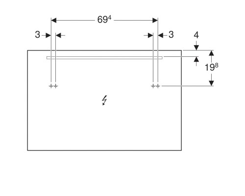 Зеркало 100x65 см Geberit Option Basic 500.584.00.1