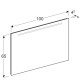 Зеркало 100x65 см Geberit Option Basic 500.584.00.1