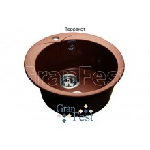 Кухонная мойка терракот GranFest Rondo GF-R480