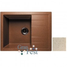 Кухонная мойка бежевый GranFest Quadro GF-Q650L