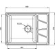 Кухонная мойка GranFest белый Vertex GF-V-680L