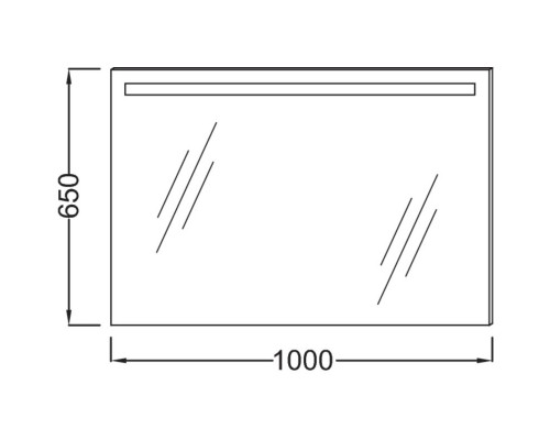 Зеркало со светодиодной подсветкой 100*65 см Jacob Delafon Parallel EB1416-NF