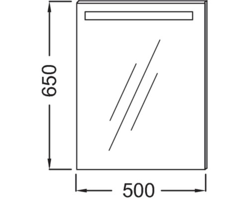 Зеркало со светодиодной подсветкой 50*65 см Jacob Delafon Parallel EB1410-NF