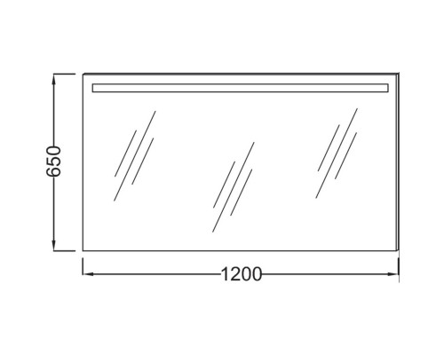 Зеркало со светодиодной подсветкой 120*65 см Jacob Delafon Parallel EB1418-NF