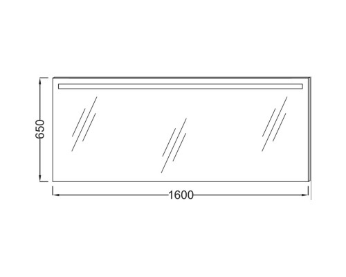 Зеркало со светодиодной подсветкой 160*65 см Jacob Delafon Parallel EB1422-NF