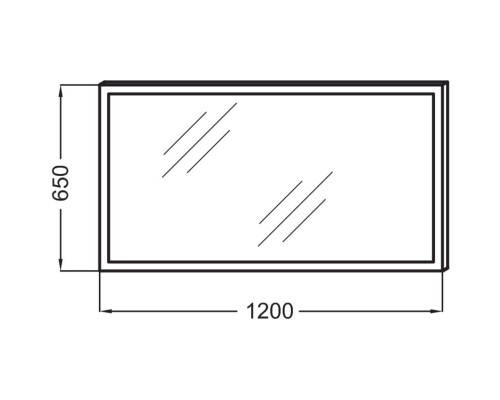 Зеркало с подсветкой по периметру 120*65 см Jacob Delafon Escale EB1444-NF