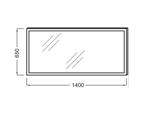 Зеркало с подсветкой по периметру 140*65 см Jacob Delafon Escale EB1446-NF