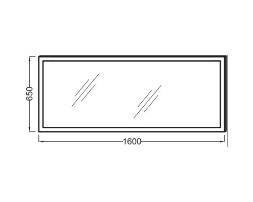 Зеркало с подсветкой по периметру 160*65 см Jacob Delafon Escale EB1447-NF