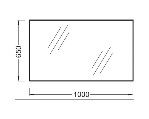 Зеркало без подсветки 100 см Jacob Delafon Ola EB1099-RU
