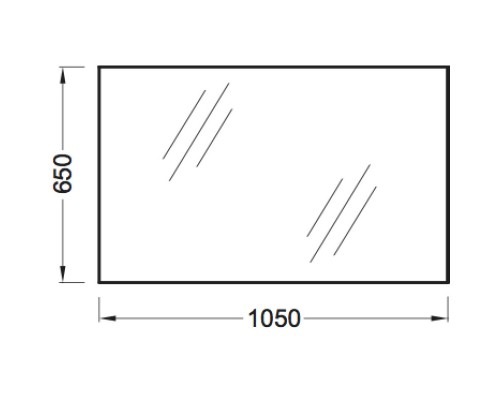 Зеркало без подсветки 105x65 см Jacob Delafon Odeon Up EB1084-NF