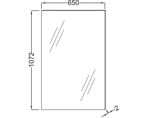 Зеркало 65x107,2 см Jacob Delafon Odeon Uo EB1246-NF