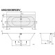 Квариловая ванна 180x80 см альпийский белый Villeroy & Boch Oberon 2.0 UBQ180OBR2DV-01