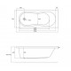 Акриловая ванна 170x70 см Cersanit Nike WP-NIKE*170