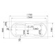 Акриловая ванна 170x80 см 1Marka Dinamika 01ди1780