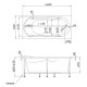 Акриловая ванна 160x70 см Marka One Vita 01вит1670