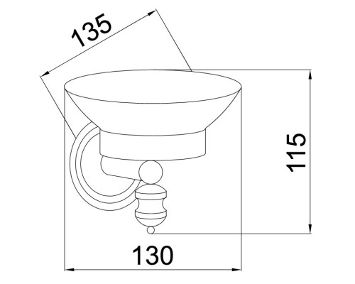 Мыльница Boheme Palazzo 10103