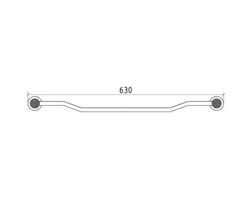 Полотенцедержатель 63 см Boheme Royal Cristal 10922-BR