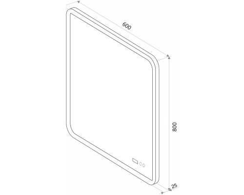 Зеркало 60x80 см Conti Glamour ZLP264