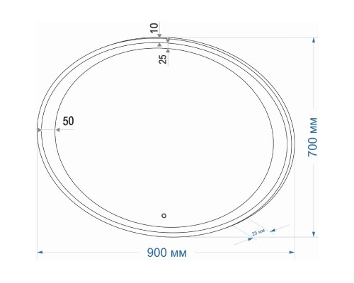 Зеркало 90x70 см Conti Credo ZLP84