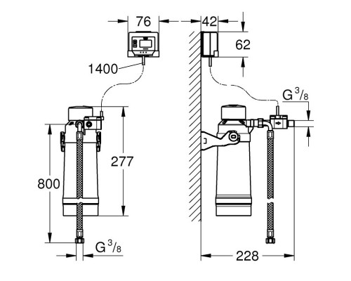 Сменный фильтр 600 л с головкой Grohe Red 40438001