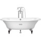 Чугунная ванна 170x85 см с противоскользящим покрытием Roca Newcast White 233650007