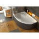Асимметричная акриловая ванна Rosa II PU Plus 170 x 105 L Ravak C2210P0000
