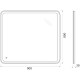 Зеркало 90x80 см BelBagno Marino SPC-MAR-900-800-LED-TCH