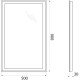 Зеркало 50x80 см BelBagno SPC-GRT-500-800-LED-BTN