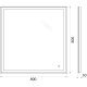 Зеркало 80x80 см BelBagno SPC-GRT-800-800-LED-TCH