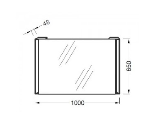 Зеркало 100x65 см Jacob Delafon Reve EB576-NF